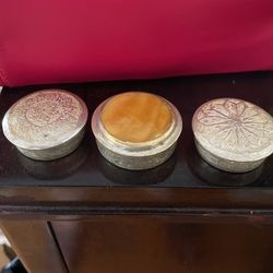 Tin Copper Pocket Container For Medicent Or Tobacco