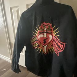 Shawn Micheal Heartbreak Kid Black Denim jacket 