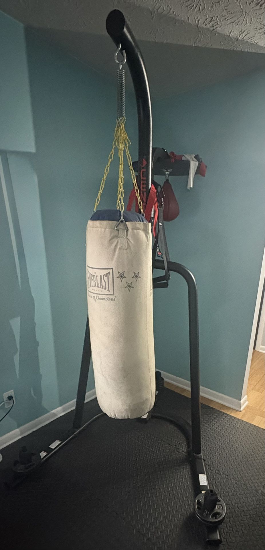 Heavy Bag Stand W Speed Bag Platform