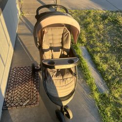 Black And Pink Stroller 