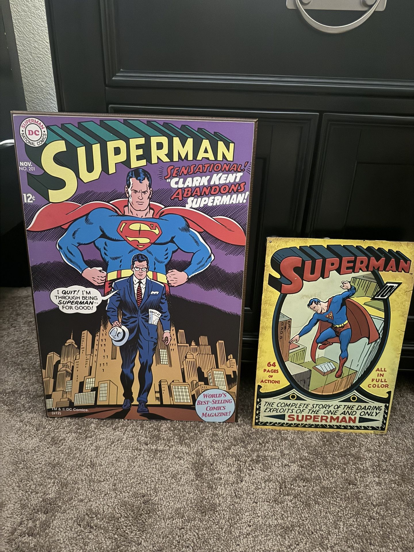 Superman Comic Wall Art