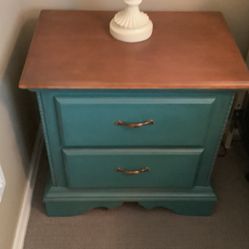 Dresser, Night Stand And Mirror