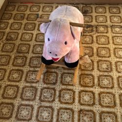 Plush Piggy Rocking Toy