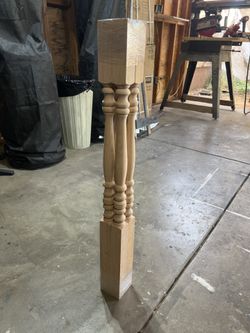 4 Red Oak Legs / 36" x 1-3/4"