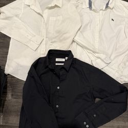 Boys Gently Used Dress Shirts Size 10-12. One Has Some Stain On Back  Of Sleeve $28