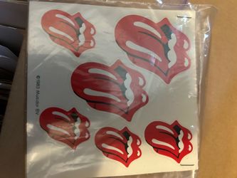 Vintage music bands venue passes stickers