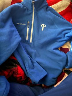 Phillies zip up sweater large