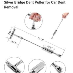 Manelord Auto Body Dent Puller, Dent Repair Kit with Slide Hammer T bar and Silver Bridge Dent Puller for Car Dent Removal