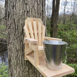 Squirrel / Bird Feeder Adirondack Chair