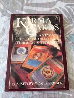 Karma Cards, New Age Guide Through Astrology Paperback 1988 By Monte Farber