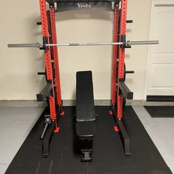 Vesta Fitness HR1000 | Adjustable Bench | 230lb Bumpers Olympic Weight | 7ft Olympic Barbell | Fitness | Gym Equipment | FREE DELIVERY 🚚 