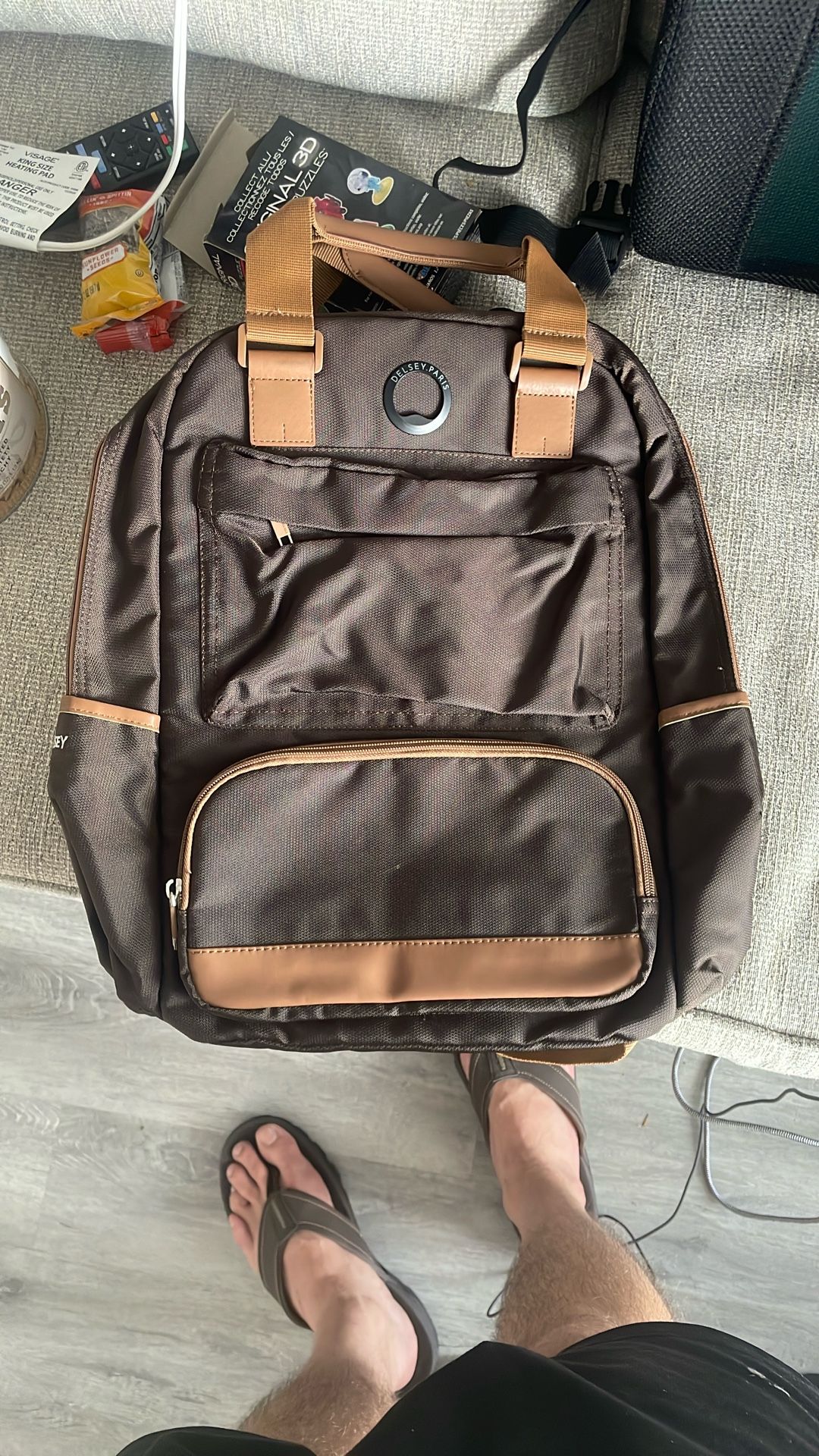 Delsey Paris Backpack. Ideal For A Laptop.