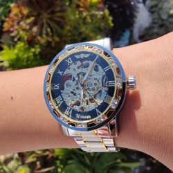 2025 New Transparent Fashion Luminous Gear Movement Watch Royal Design For Men Reloj