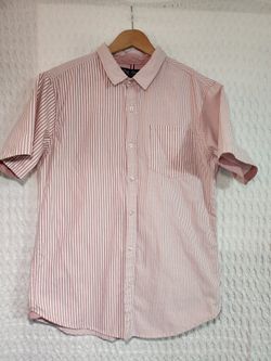 Dirty Laundry XL Men's Short Sleeve Button Down Shirt Stripes