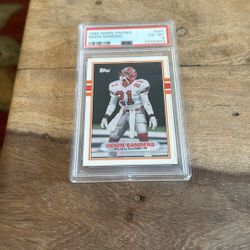 1989 Topps Traded Deion Sanders PSA 6