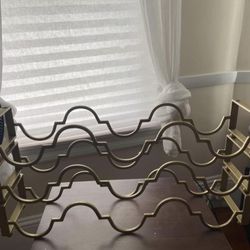 Gold Stackable Wine Rack 