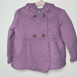 Baby Girl Hooded Cardigan / Suéter Con Gorro 