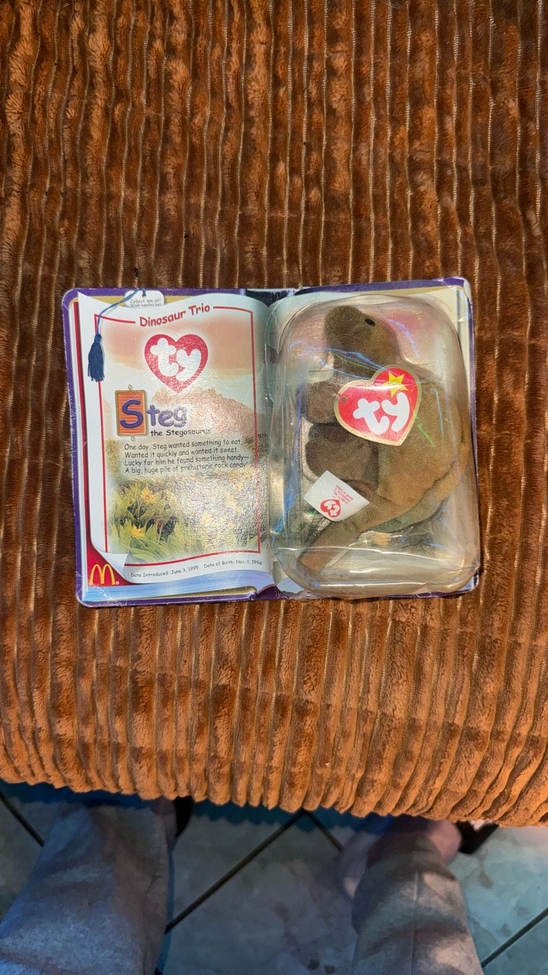 McDonald’s 1995 Stegosaurus Beanie Baby $650 OBO