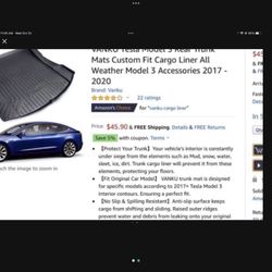 Tesla M3 Trunk Mat