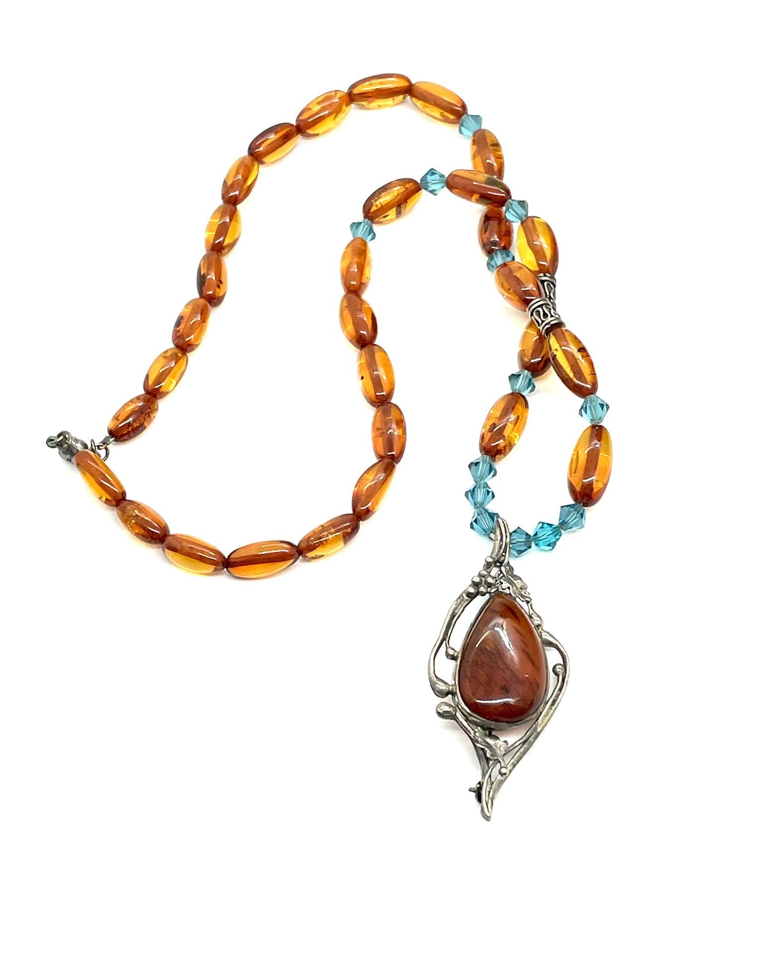 Sterling Bakelite Necklace