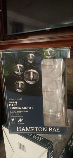 Hampton bay plug in cafe string lights