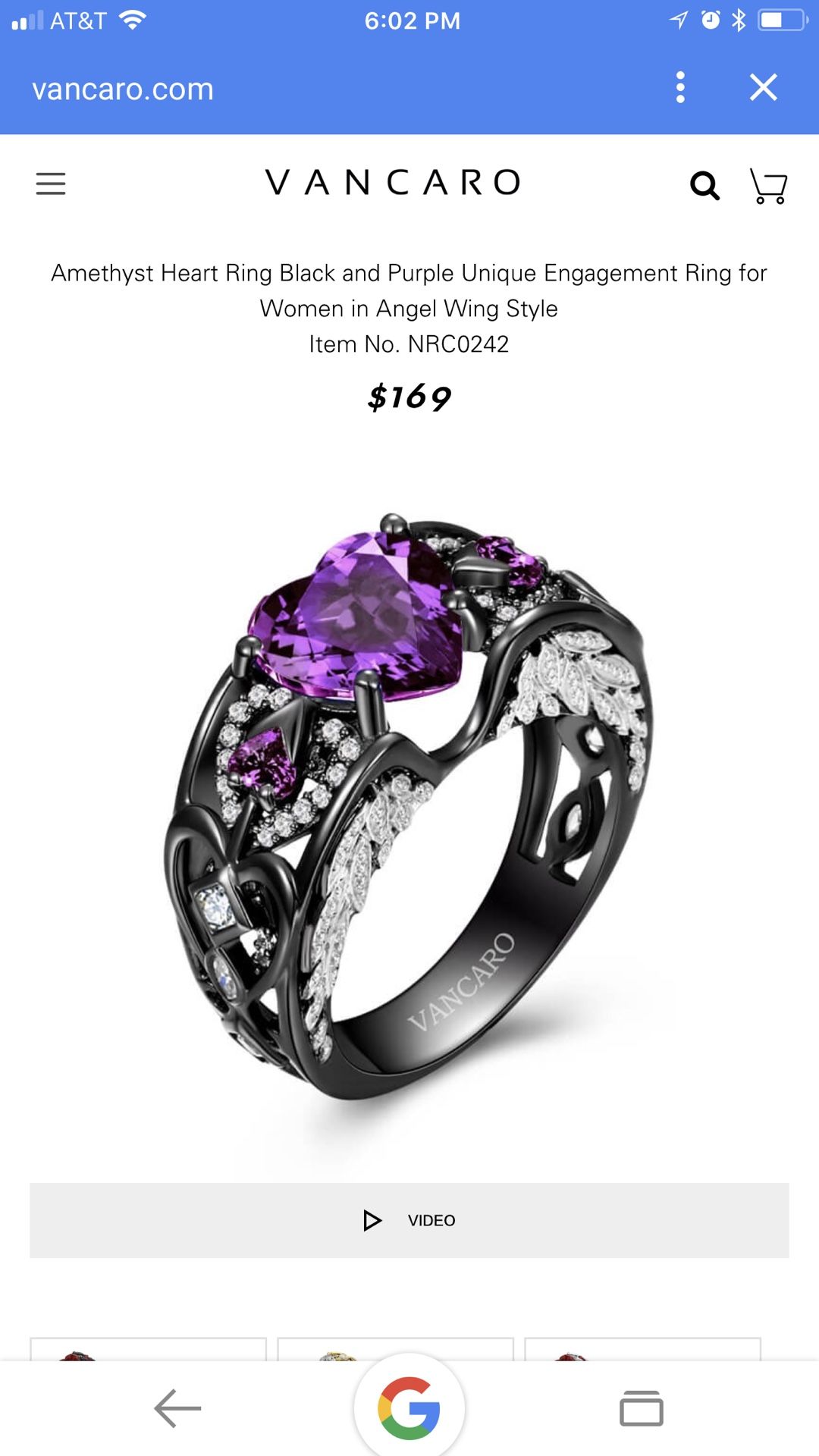 VANCARO Amethyst ring