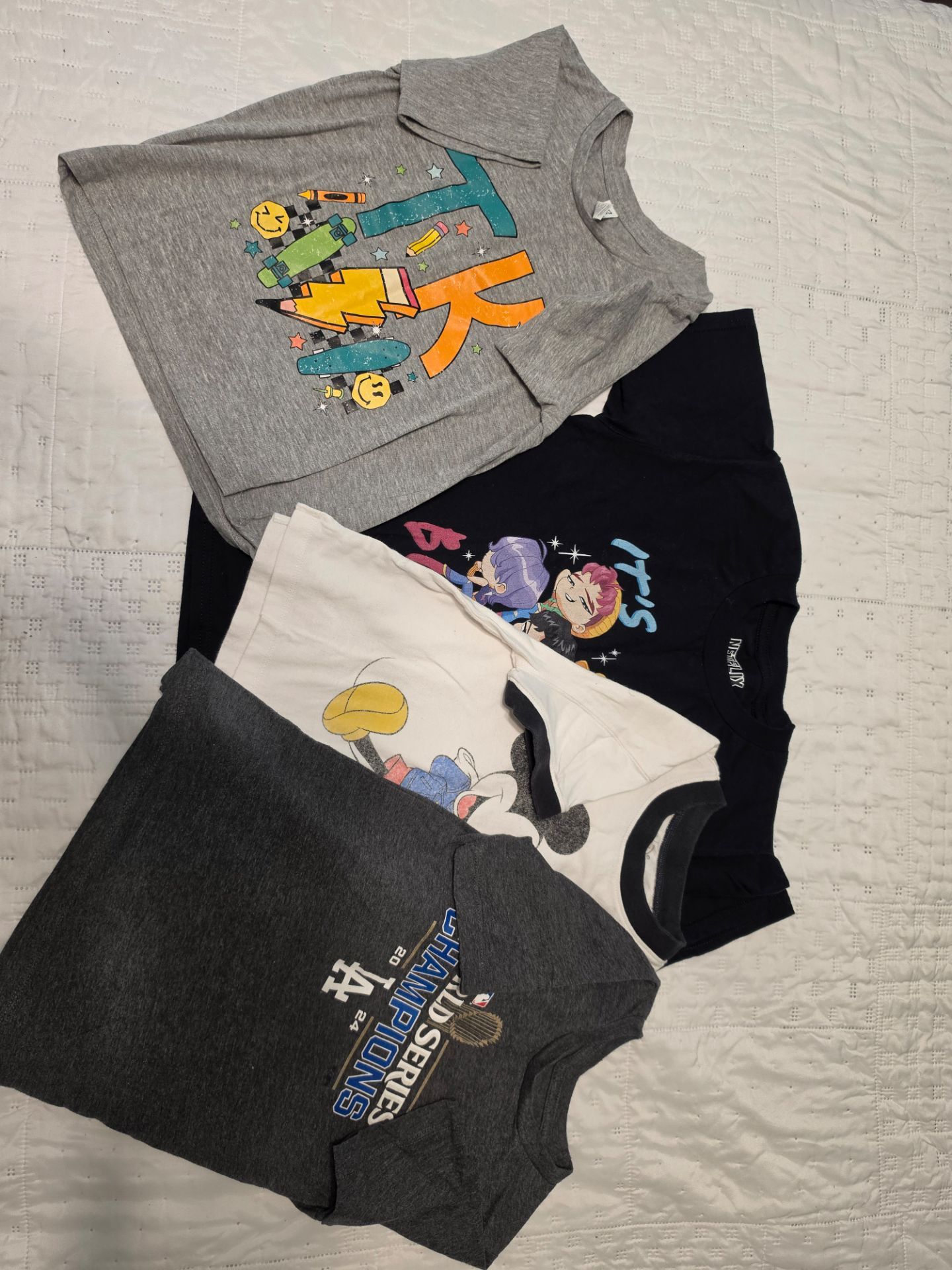 4 toddler shirts sizes 5T