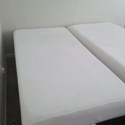Twin Xl Mattress W/platform Bedframe 