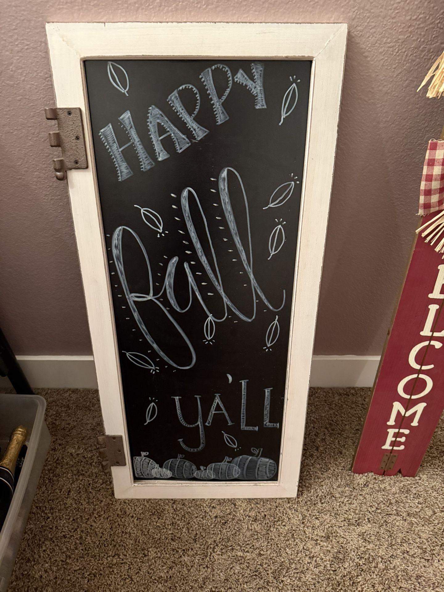 Happy fall ya’ll Chalkboard Sign