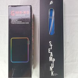 PSU SLEEVED CABLE EXTENSION CABLE MOD AND RGB GAMING MOUSEPAD BUNDLE