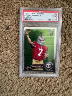 Colin Kaepernick  2011 Topps chrome psa 9