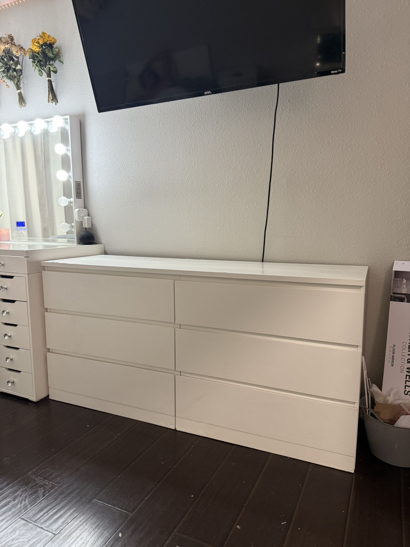 White Ikea dresser