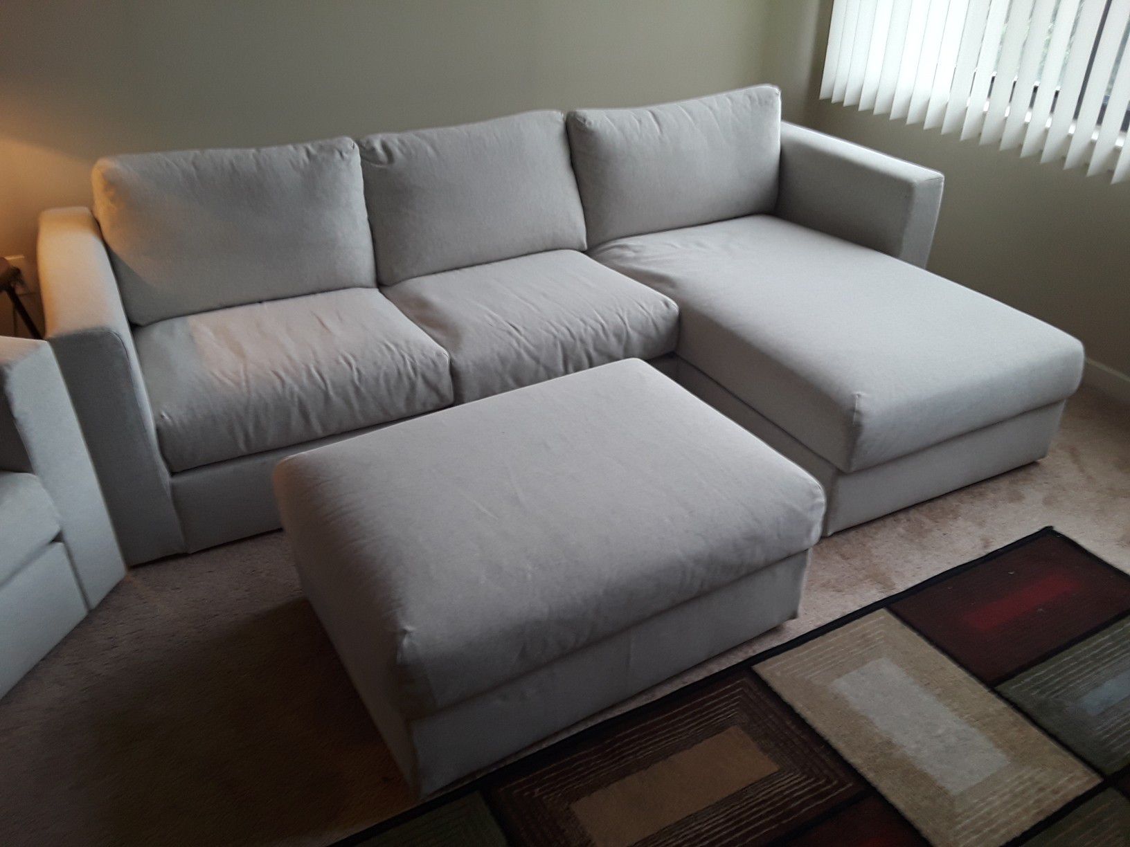 IKEA couch, chair & ottoman