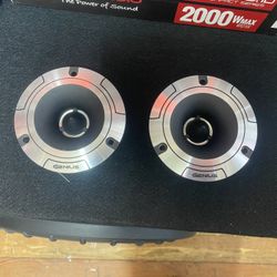 Genius Audio Aluminum 3.75” Bullet Tweeters (Pair) Display Model 