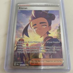 Kieran Trainer Prismatic Evolutions Pokemon Scarlet Violet TCG Card Games Toys Collectibles ETB Booster Pikachu Pack Box Eevee