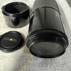 MINOLTA  TELEPHOTO LENS