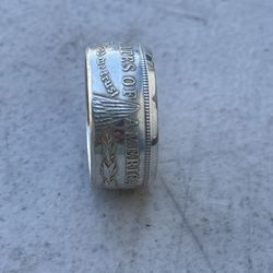 Morgan Silver Dollar Ring 