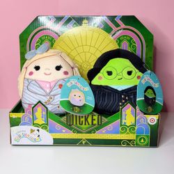 Squishmallows Wicked Glinda & Elphaba 2-Pack
