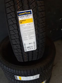 265/70/17 Goodyear tires