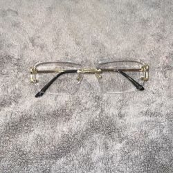 Cartier Transparent Diamond cut Glasses