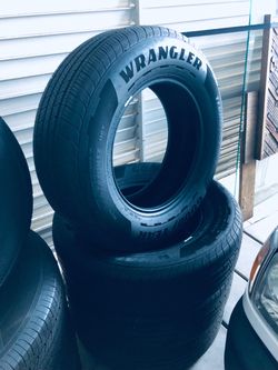 245 70 R 17” Goodyear Wrangler HT Territory DOT 2025-26 low - no miles. $399 set of 4 as new take offs Tacoma SR5