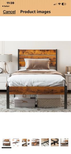 NEW TWIN BED FRAME SRILL IN BOX NO INSTRUCTIONS