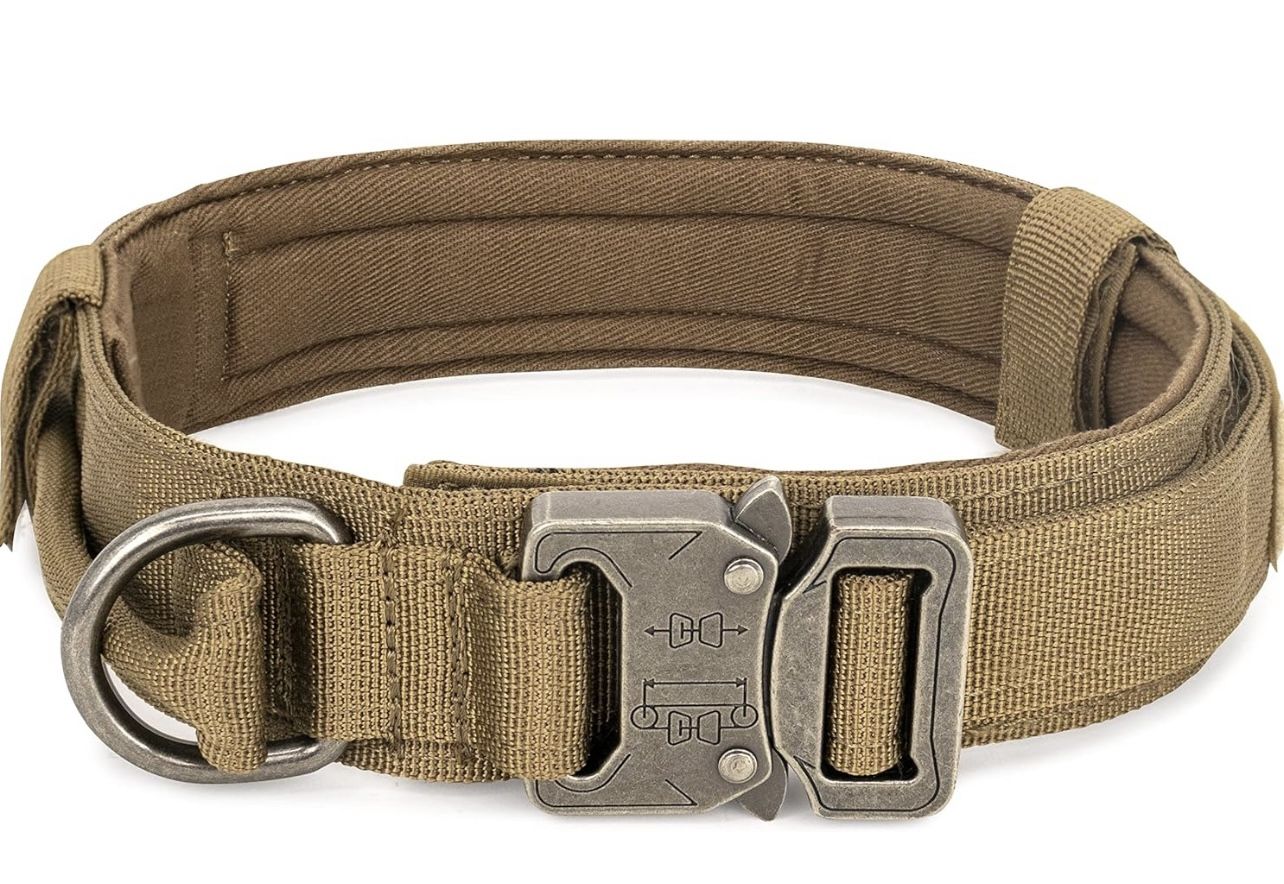 WOLF TACTICAL Dog Collar for Large Dogs Military Heavy Duty Dog Collars for Large Dogs Pitbull Collar German Shepherd Collar