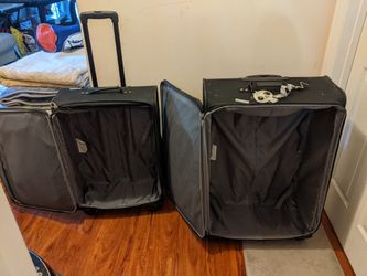 2 Black Suitcases