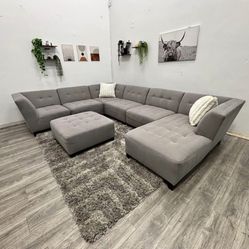 Grey Sectional Couch - Free Delivery 