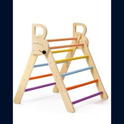 Foldable Triangle Ladder Climbing Toy for Toddlers 1-3, Montessori Toy Indoor Playground Climbing Gym for Toddlers Kids Triangle Climbing Toy