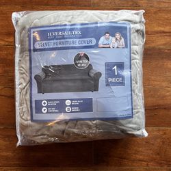 H.VERSAILTEX OATMEAL VELOUR COUCH COVER