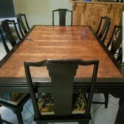 Antique Oriental Dinning Room Table for 6-12