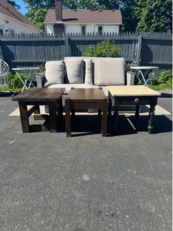 3 wood end tables *Local Delivery Available