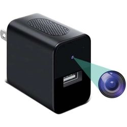 Mini Spy Cameras Charger, HD Hidden Camera Portable Covert Nanny Cameras Small Indoor Surveillance Camera with Night Vision/Motion Detection